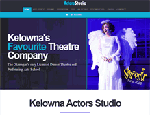 Tablet Screenshot of kelownaactorsstudio.com